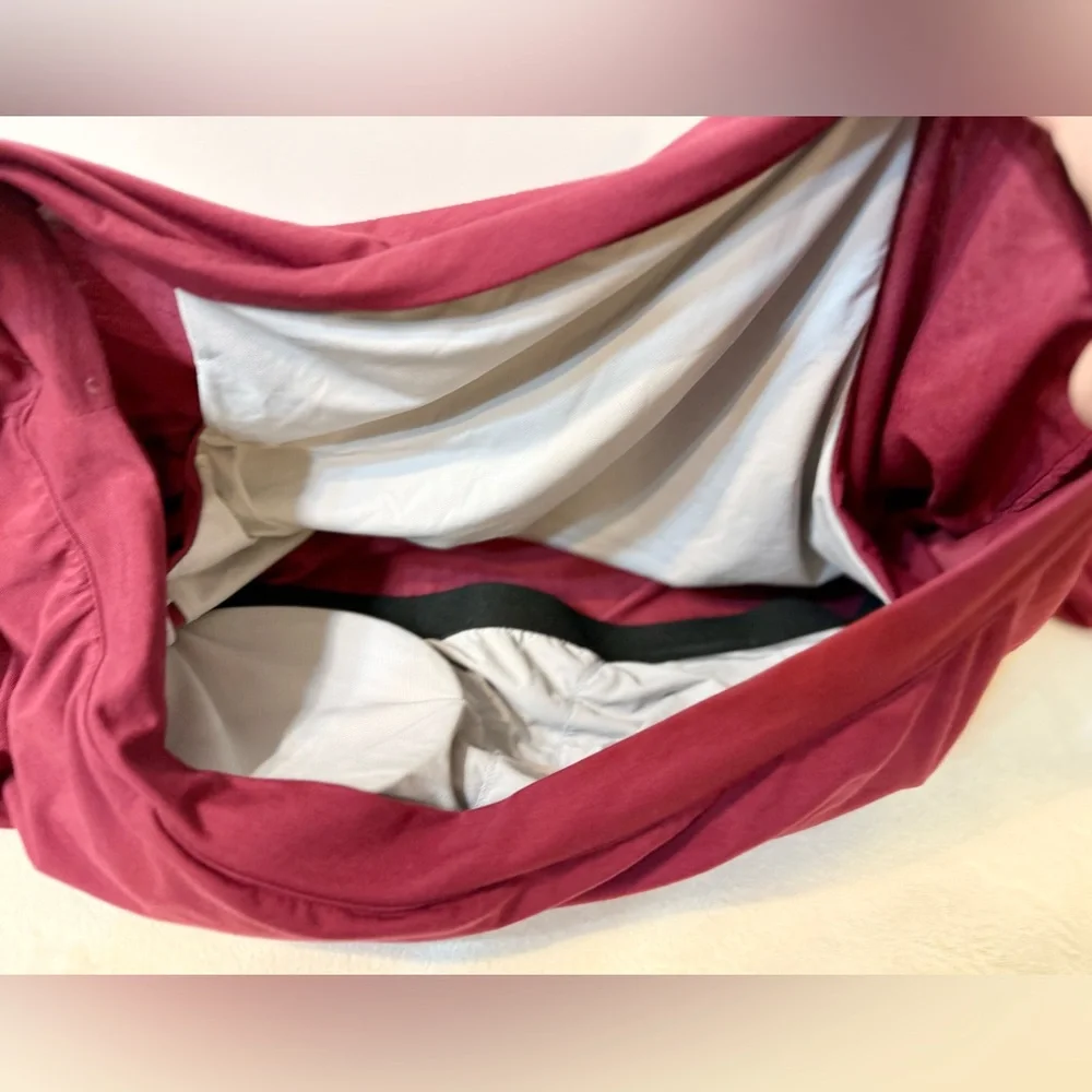 NWT Halara One Shoulder Long Sleeve Thumb Hole Curved Hem High Low Top XL - Picture 10 of 14